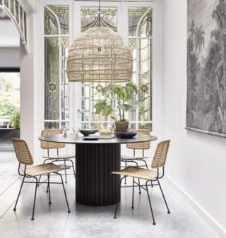 Pillar Eettafel Ø 140 cm, HKliving, Zwart